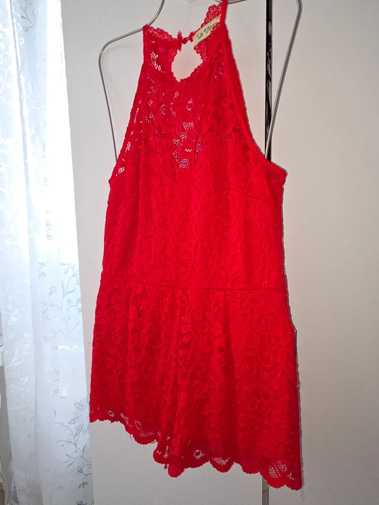 Red Lace Romper thumbnail