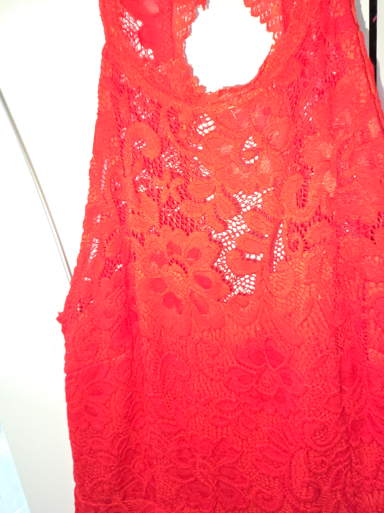 Red Lace Romper - photo 3