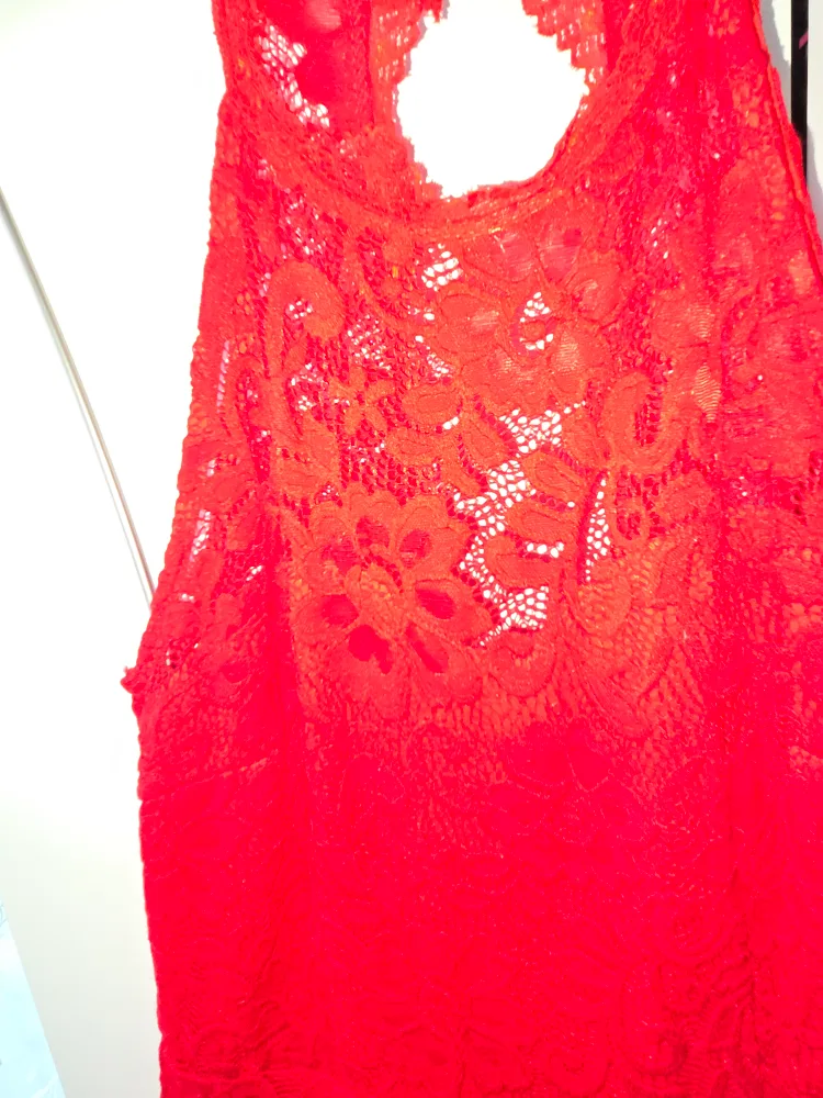 Red Lace Romper image indicator(3)