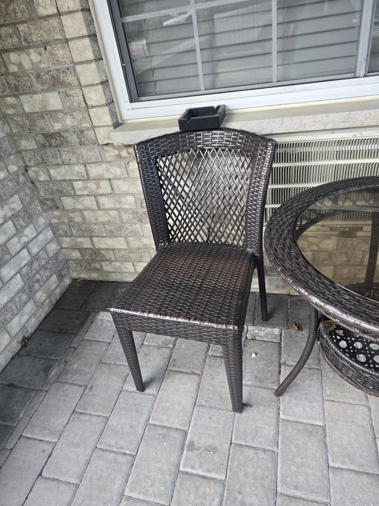 Wicker Patio Chairs and Table