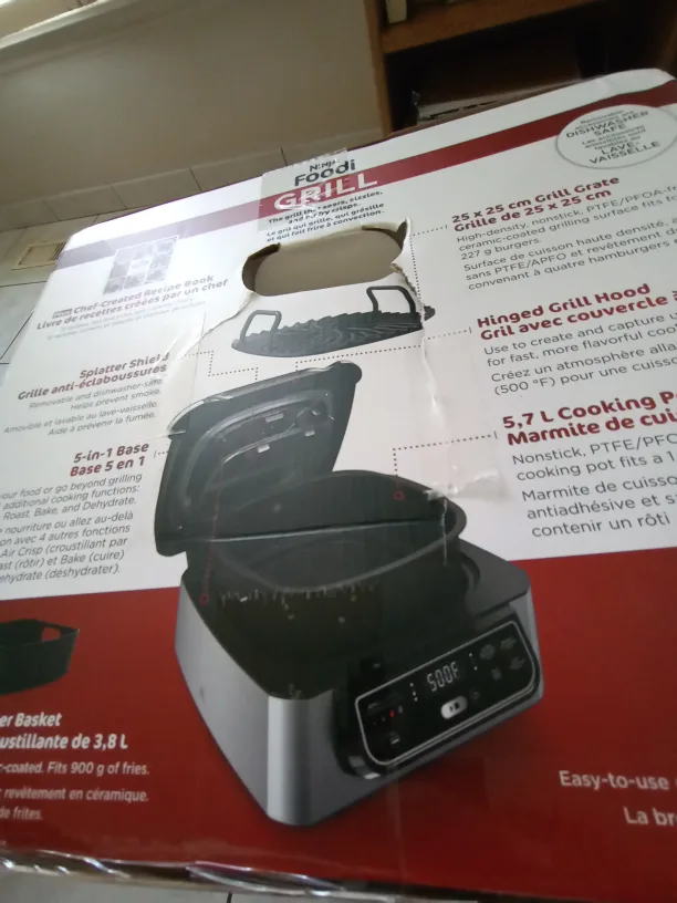 Ninja Foodi Grill         model no. AG301C image indicator(3)