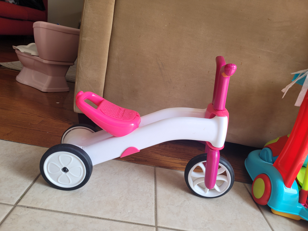 Pink & White Balance Bike