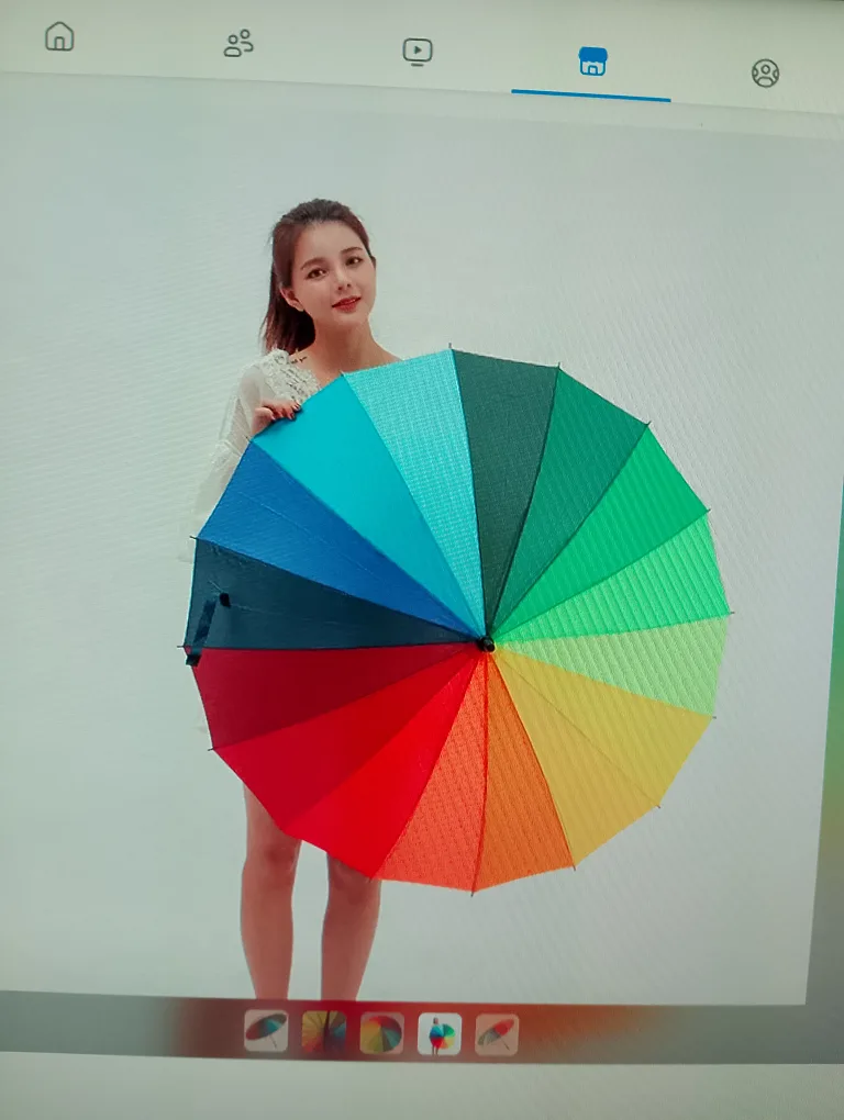 Rainbow Umbrella - Waterproof & Colourful! image indicator(2)