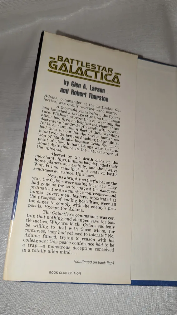 Battlestar Galactica 1st edition Hard Cover book 1978 image indicator(8)