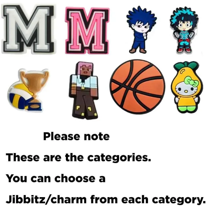 Croc Jibbitz – Gaming, Anime, Sports, Hello Kitty $1–$2 image indicator(2)