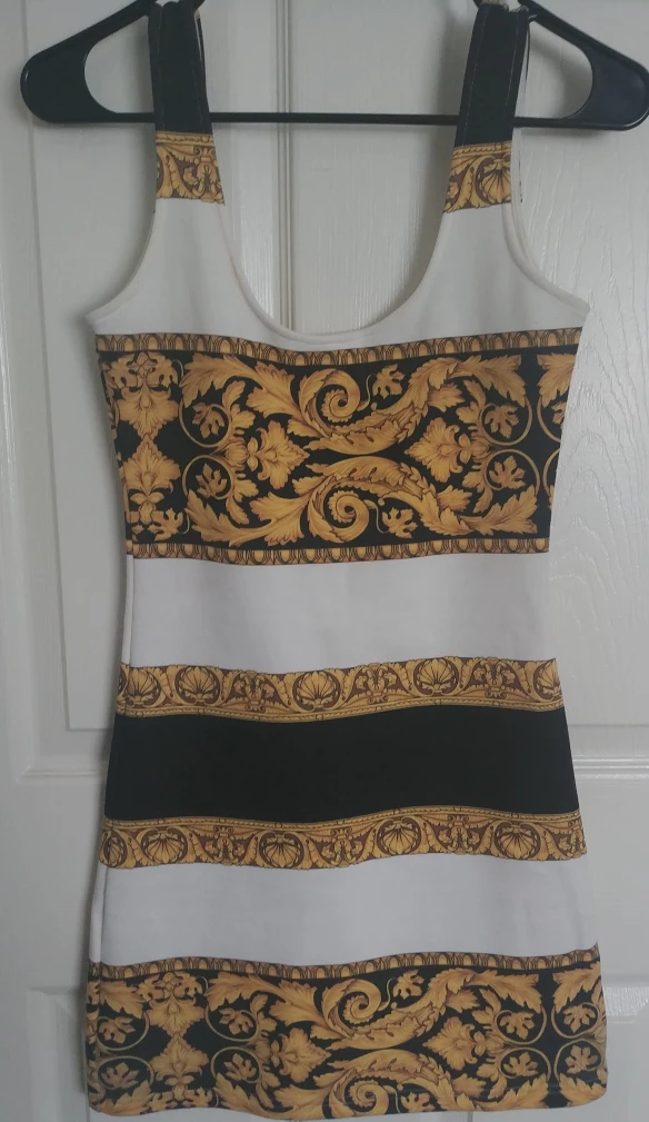 Versace Style Mini Dress
