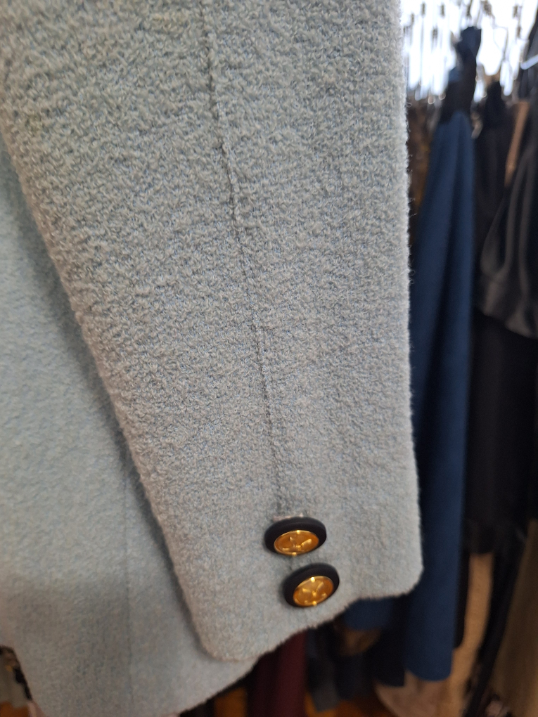 Light Blue Wool Blend Blazer - photo 3