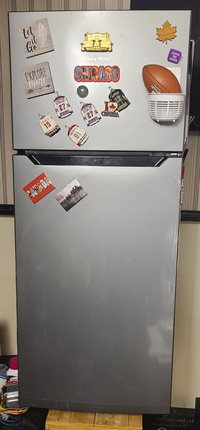 Hisense  Medium Two Door Fridge  Moving sell $215 thumbnail