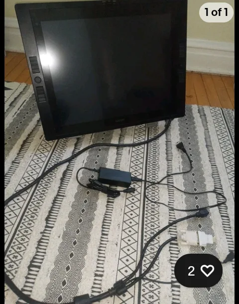 Wacom Cintiq 20WSX DTZ-2000W 20.1" Graphic Tablet -PARTS ONLY thumbnail
