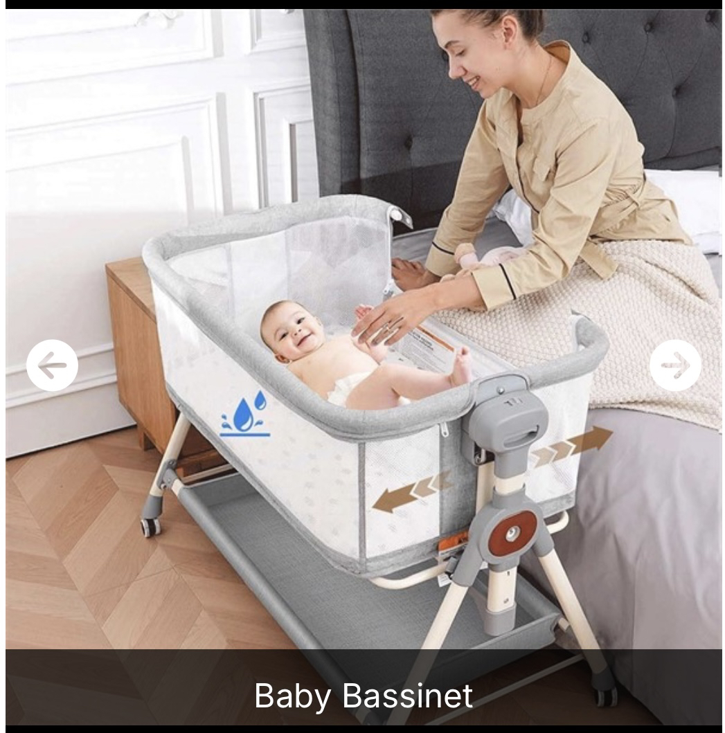 3-in-1 rocking baby bassinet