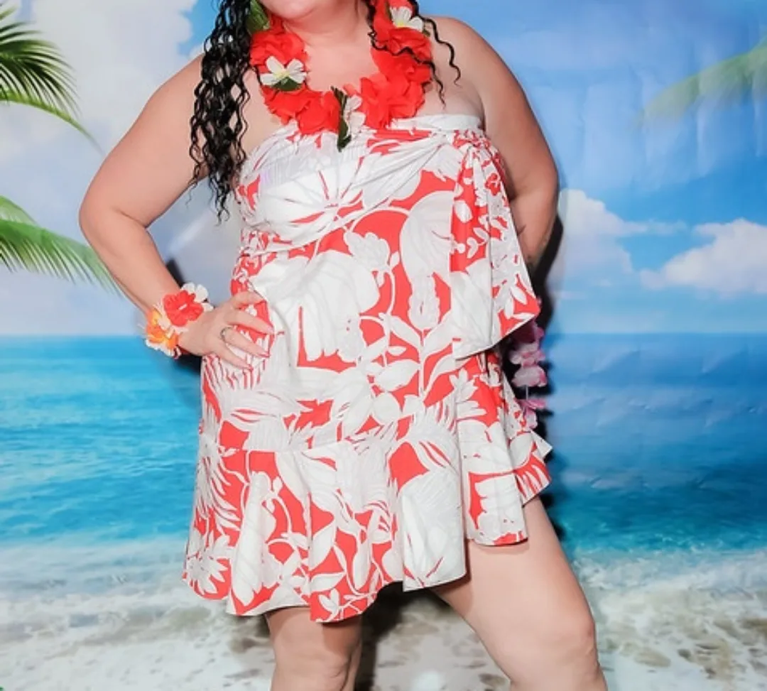 Aloha 🌺 Hawaiian Print Dress/Skirt thumbnail