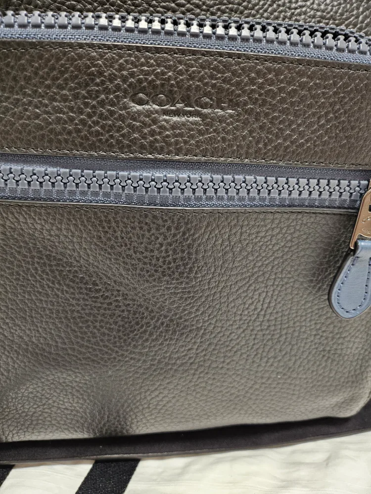 Coach Black Leather Backpack image indicator(6)