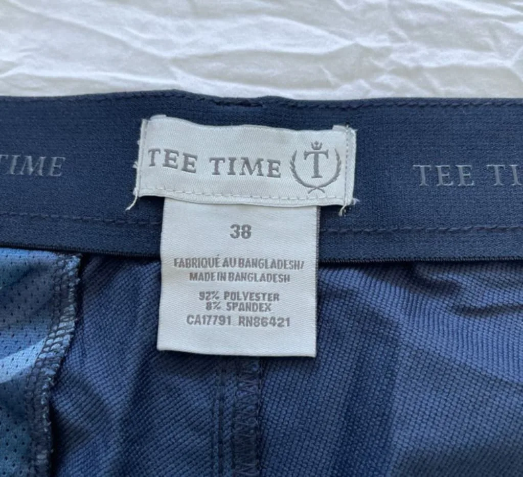 Blue Tee Time Men's Golf Shorts image indicator(3)