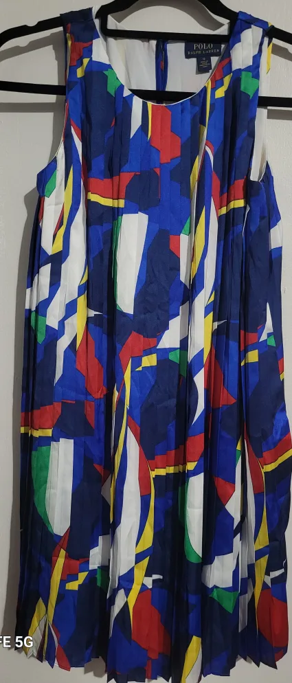 Ralph Lauren Dress - Blue, Red, Yellow, White thumbnail