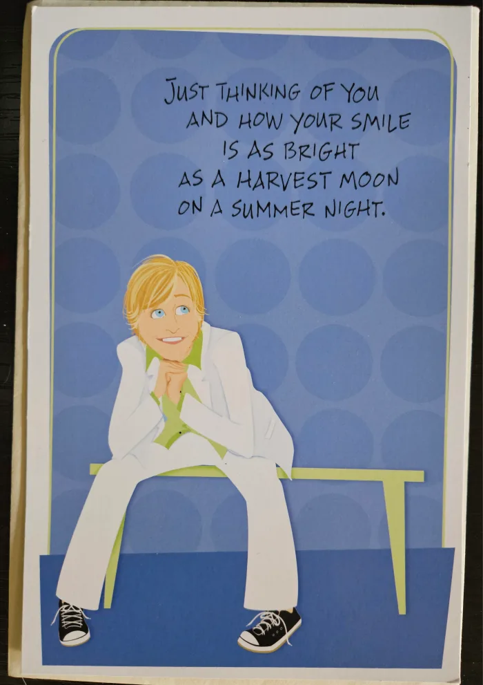 🥕 Ellen DeGeneres Greeting Cards - Set of 6. Mint condition image indicator(6)