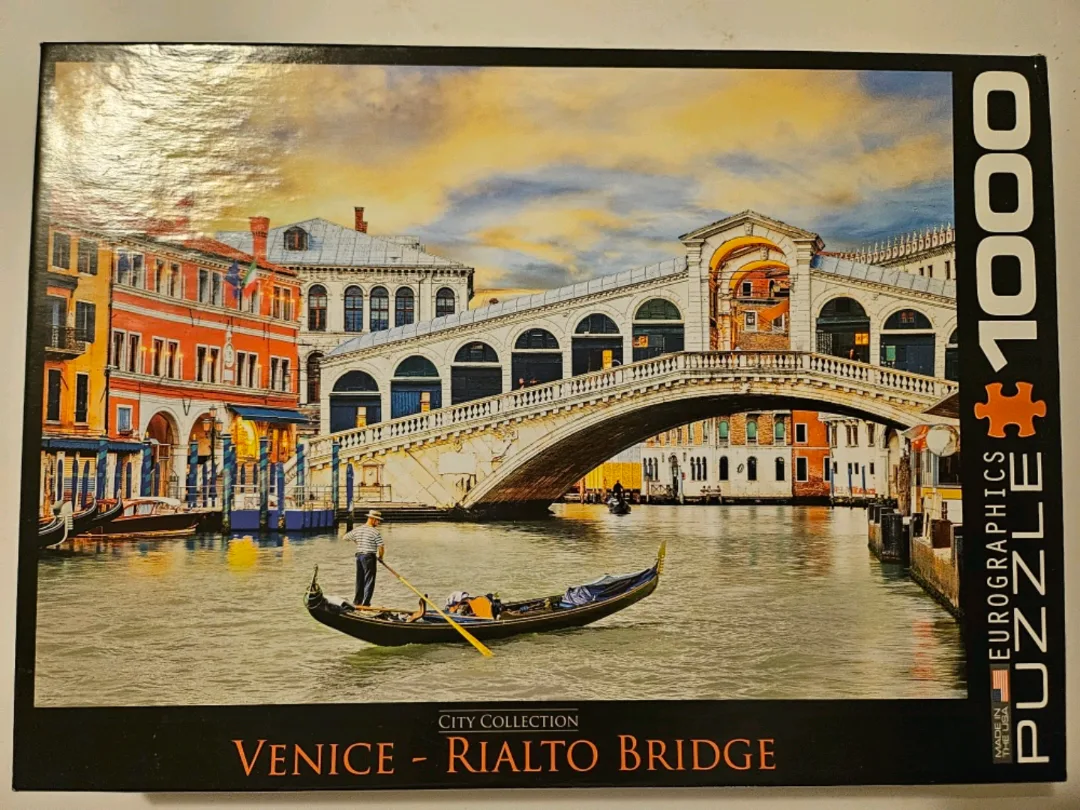 Eurographics Venice Rialto Bridge 1000 Piece Puzzle thumbnail