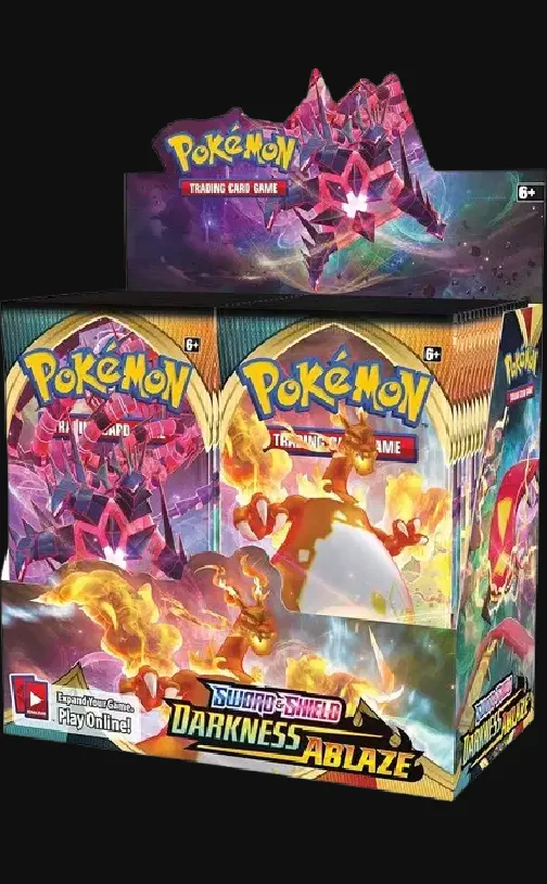 Pokemon TCG Sword & Shield Darkness Ablaze Booster Box thumbnail
