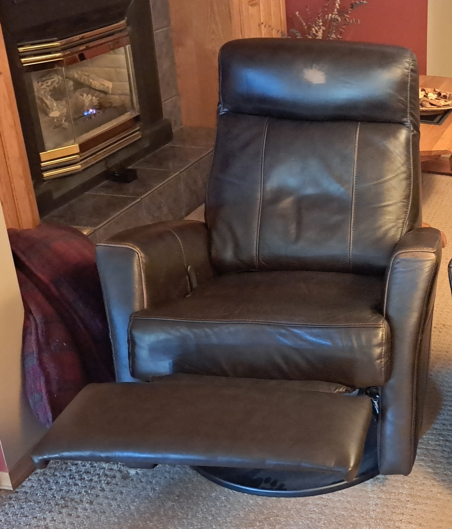 Black Leather Recliner