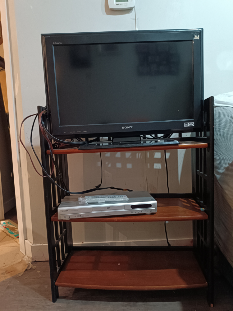 🇨🇦 Sony Bravia TV with Toshiba DVD Player and TV stand