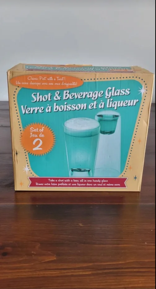 Shot & Beverage Glass Set of 2 🇨🇦 thumbnail