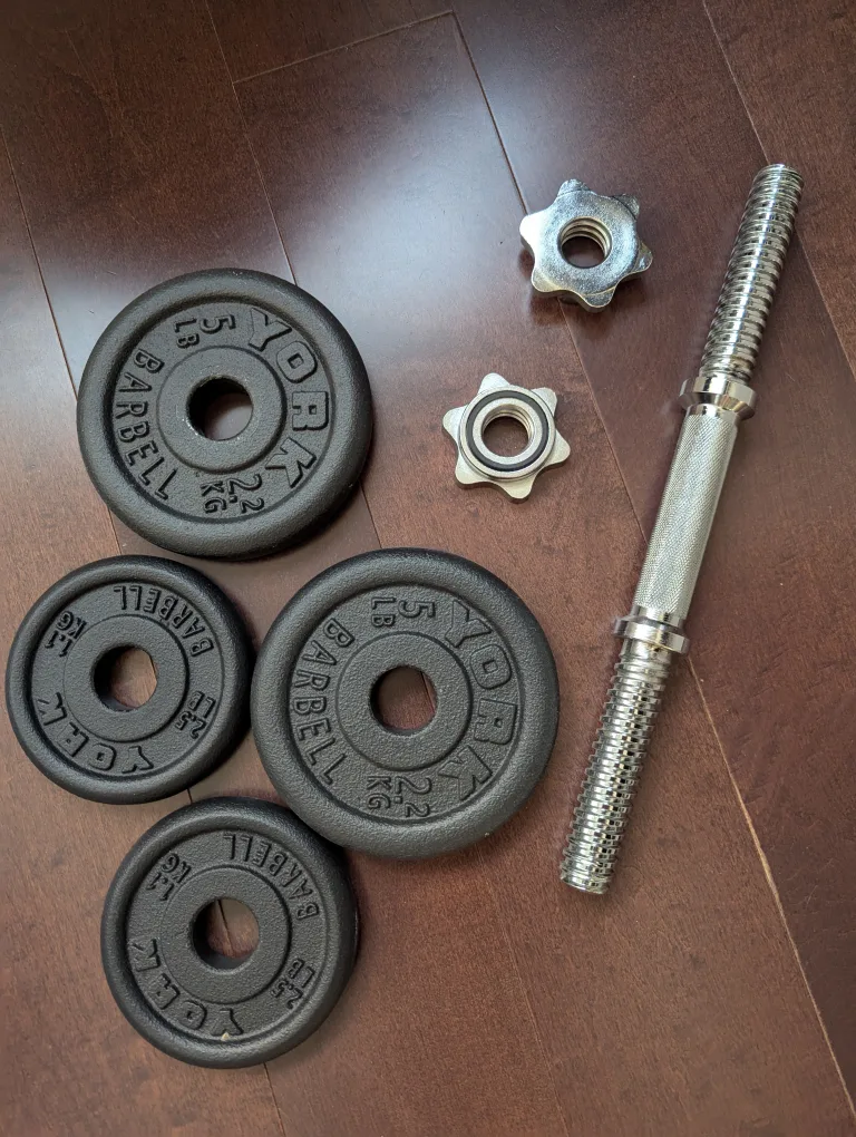 Adjustable dumbbell - up to 15 lbs thumbnail