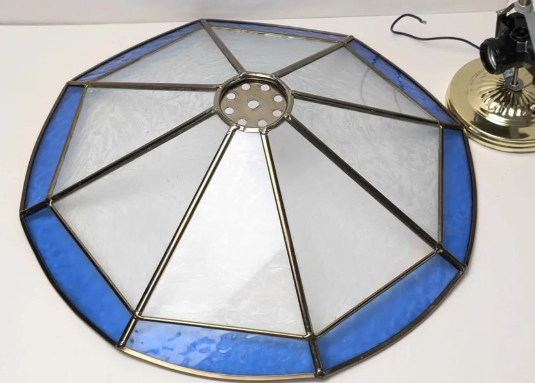 Stained Glass Octagon Ceiling Light image indicator(8)