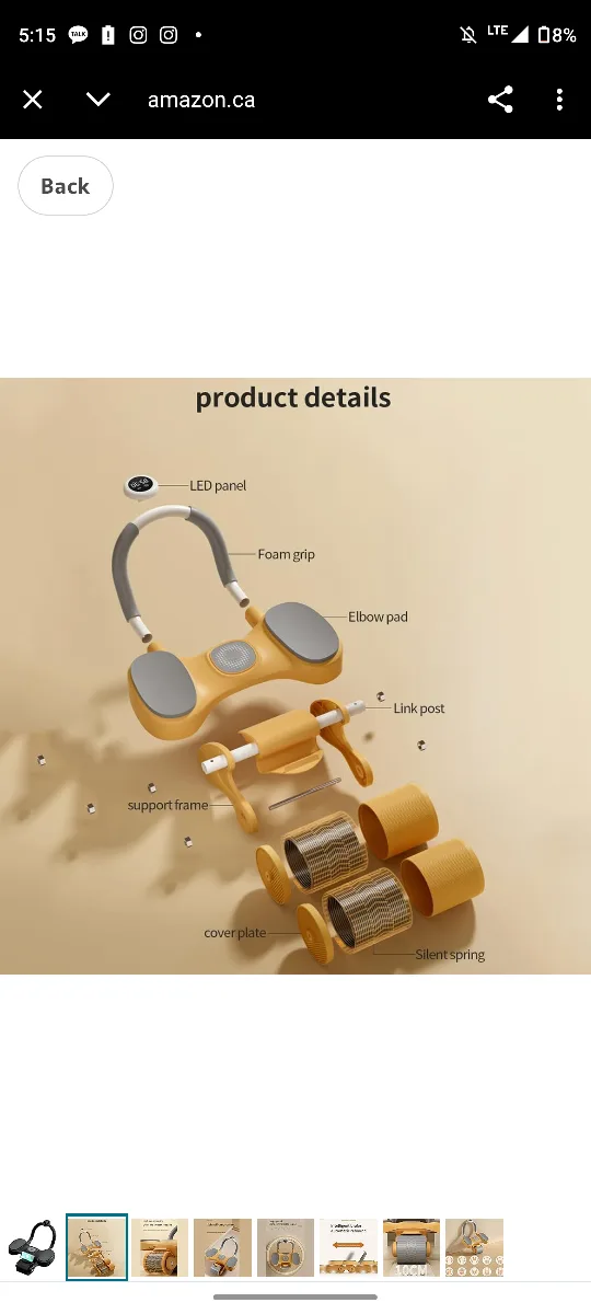 Taka Neko Automatic Rebound Ab Roller - Black image indicator(7)