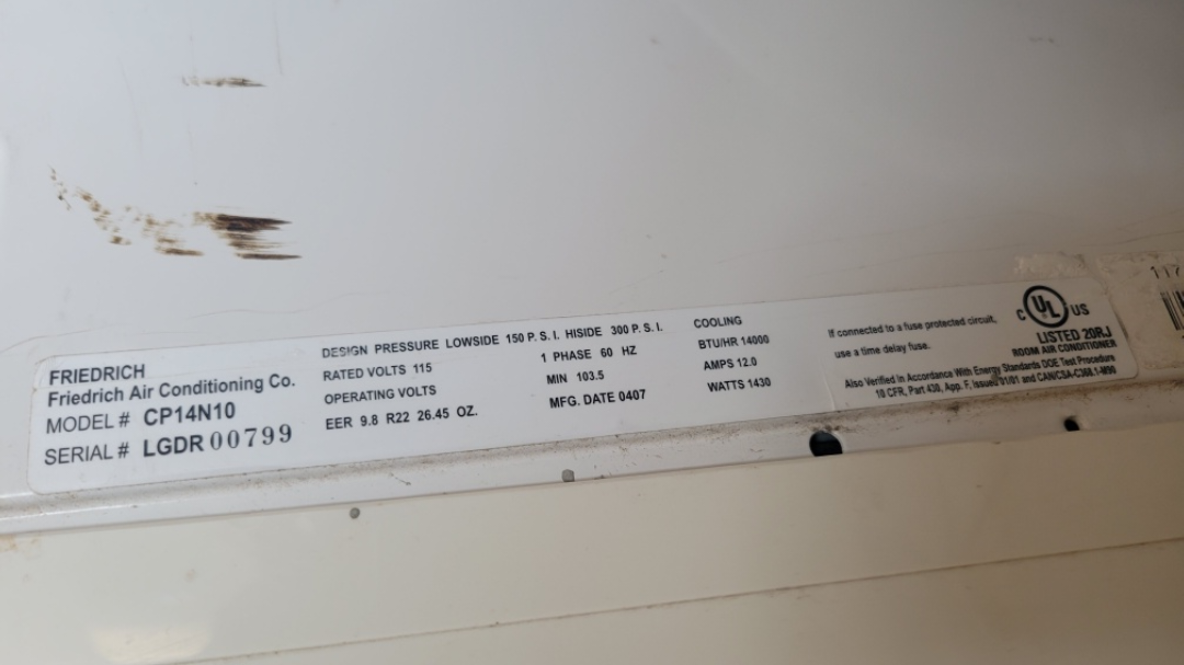 Friedrich CP14N10 Window Air Conditioner - photo 4