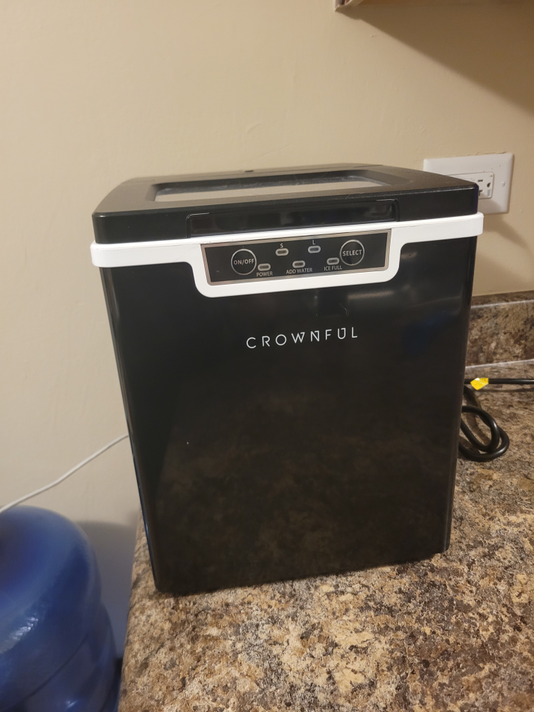 CROWNFUL Ice Maker Countertop Machine - Black - photo 2