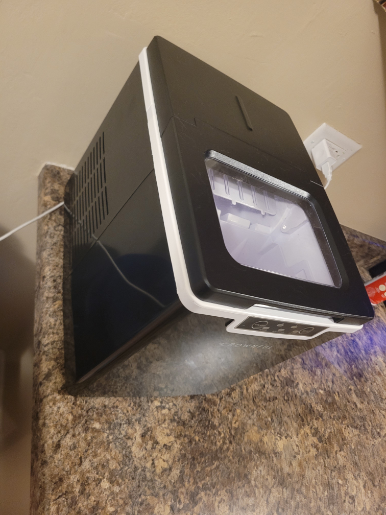 CROWNFUL Ice Maker Countertop Machine - Black - photo 3