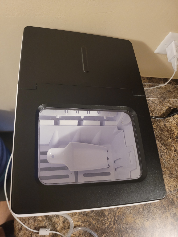 CROWNFUL Ice Maker Countertop Machine - Black - photo 4