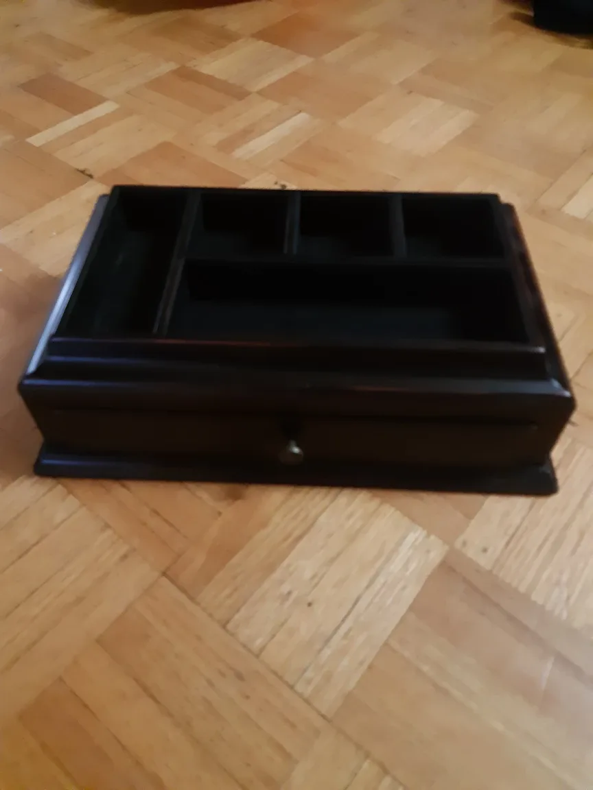 Bombay Co. Mahogany Valet Jewelry Box with Drawer 🇨🇦 thumbnail