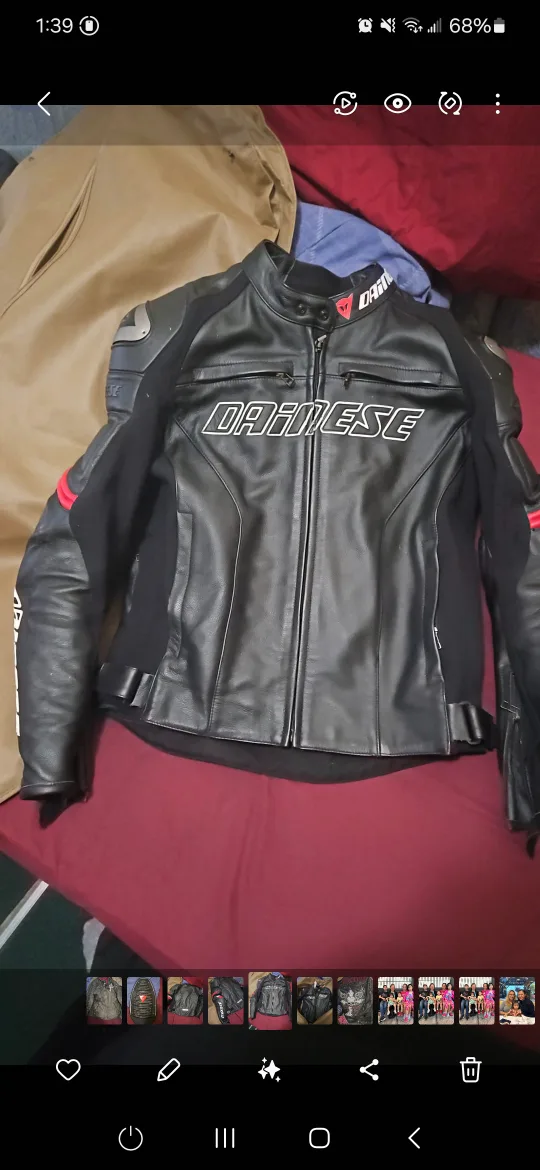 Dainese Leather Motorcycle Jacket thumbnail