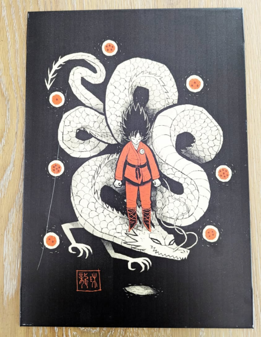 Metal Magnetic Displate Dragon Ball Z Art