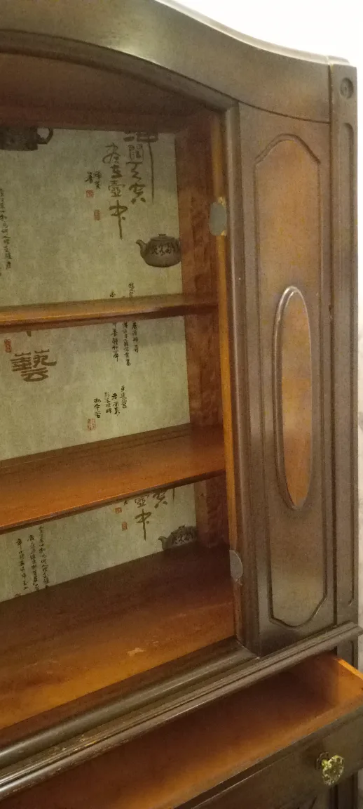 Antique Walnut & MahoganyChina Cabinet image indicator(3)