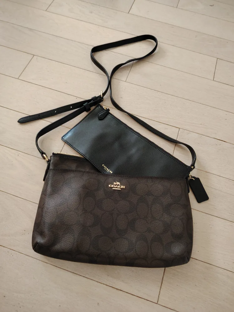 Coach Crossbody Bag - Brown & Black thumbnail