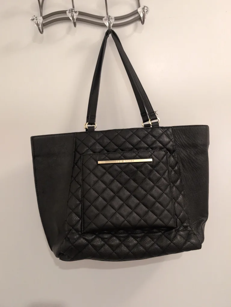 Steve Madden Black Tote Bag 🇨🇦 thumbnail