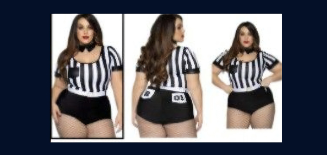referee costume 3x