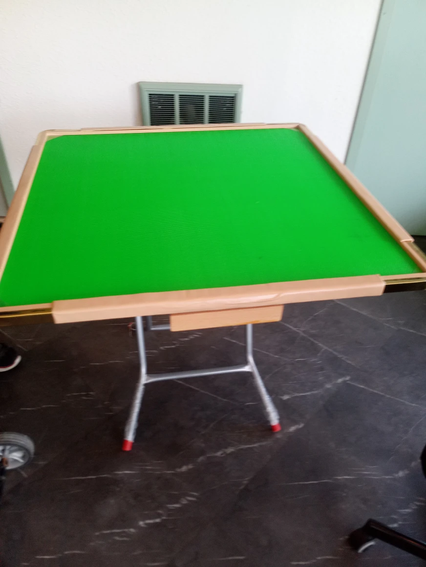 Mahjong Table with Folding Legs