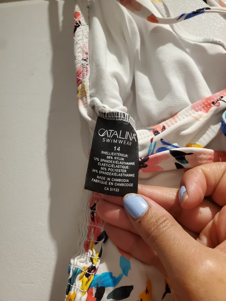 Catalina Swimwear Floral One-Piece - Size 14 image indicator(4)