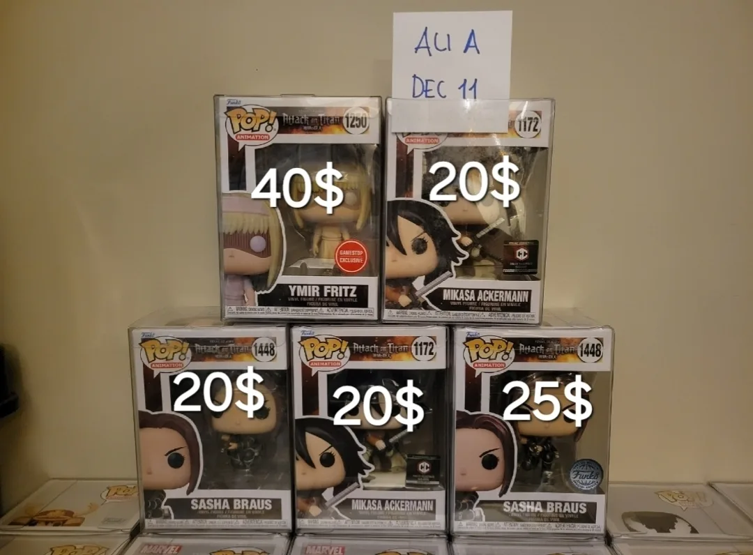 Funko Pop! Attack on Titan Figures thumbnail