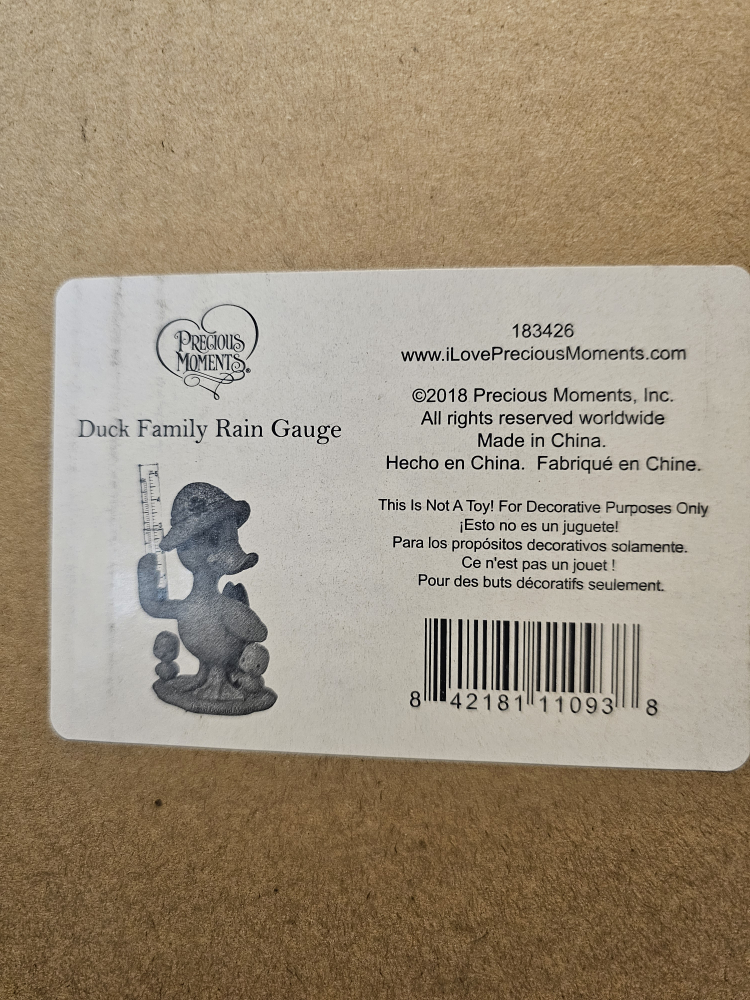 Precious Moments Duck Family Rain Gauge - photo 2