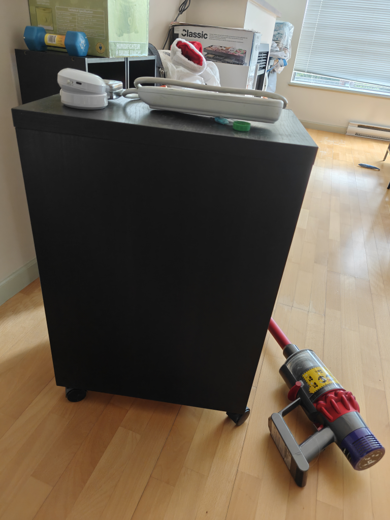 Black Rolling 3-Drawer Unit - photo 2