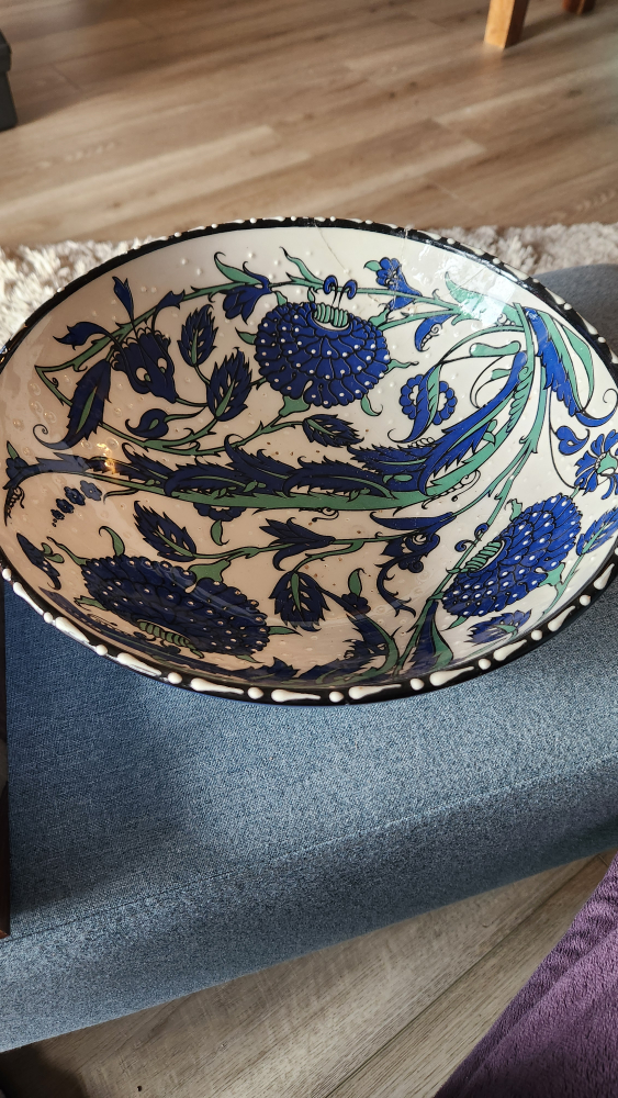 Decorative Floral Ceramic Bowl