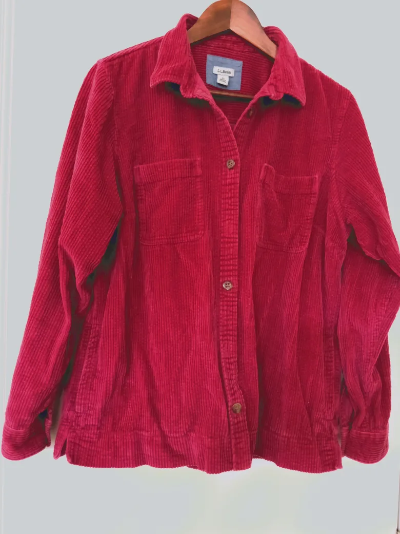 L.L.Bean Corduroy Shirt - Size L thumbnail