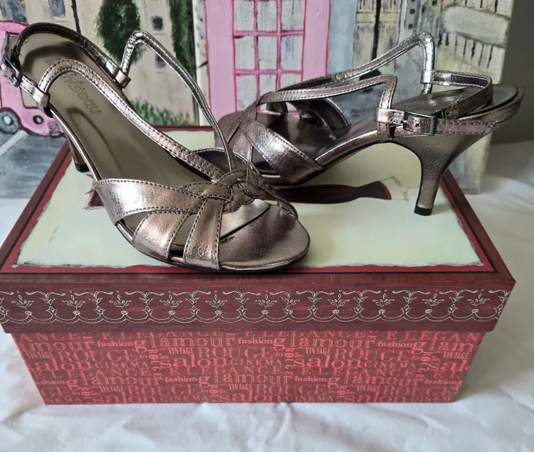Silver Pewter High Heels