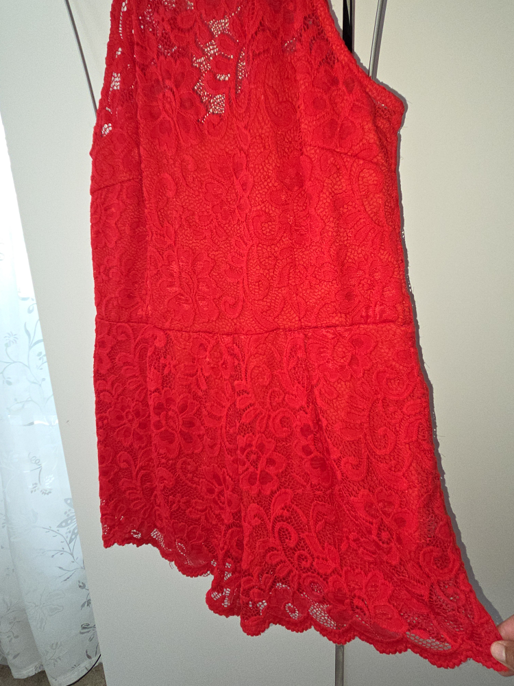 Red Lace Romper - photo 2