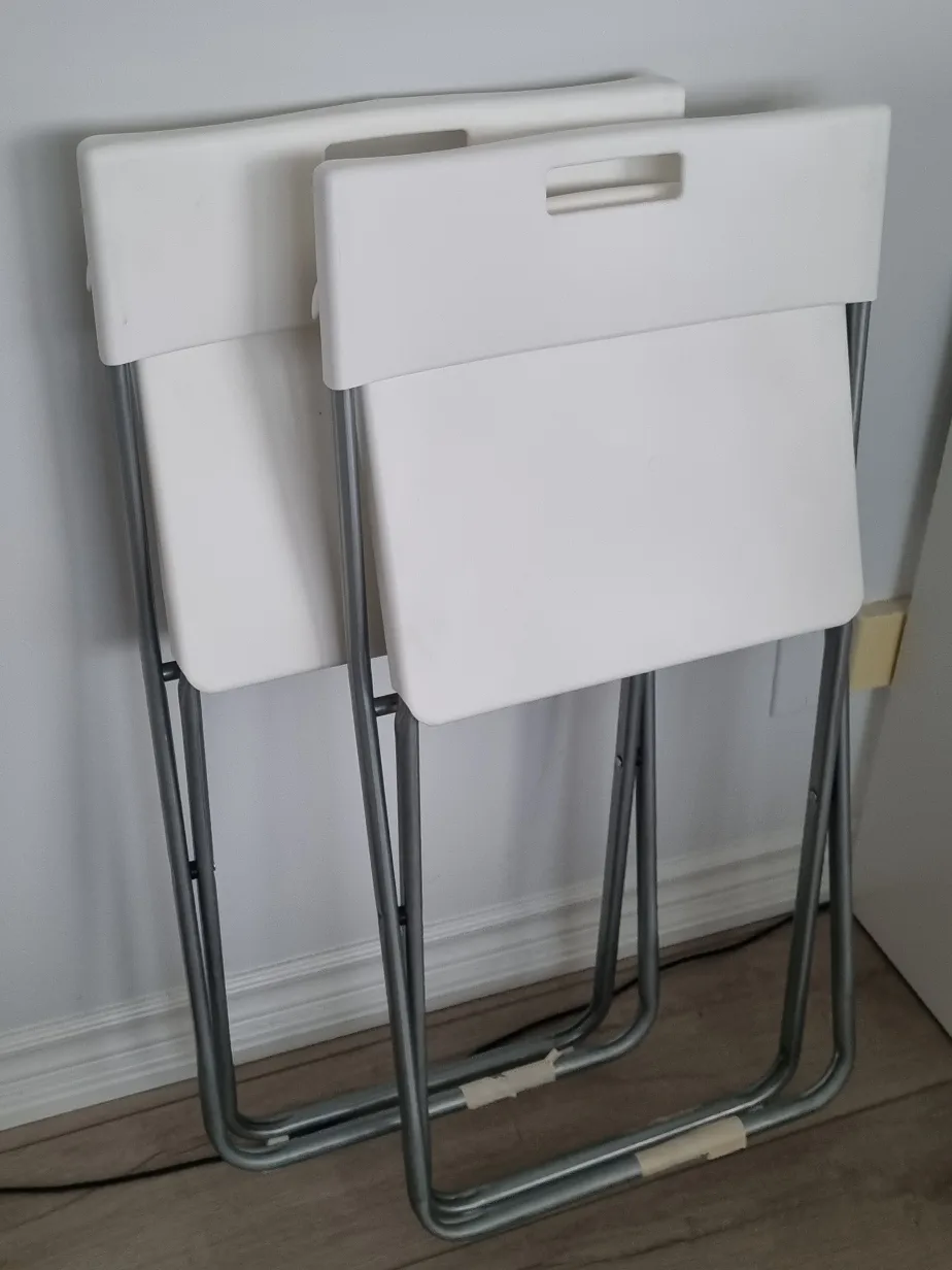 MOVING OUT SALE: 2 IKEA Folding Chairs - White image indicator(2)
