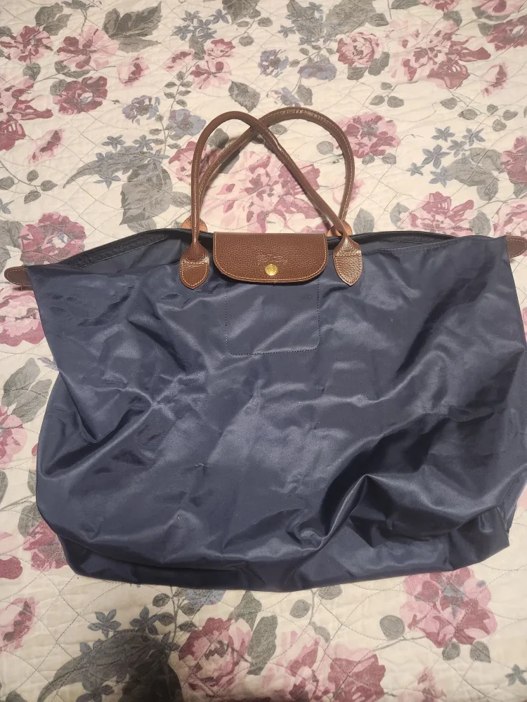 Longchamp Tote Bag - Navy Blue Large firm price thumbnail