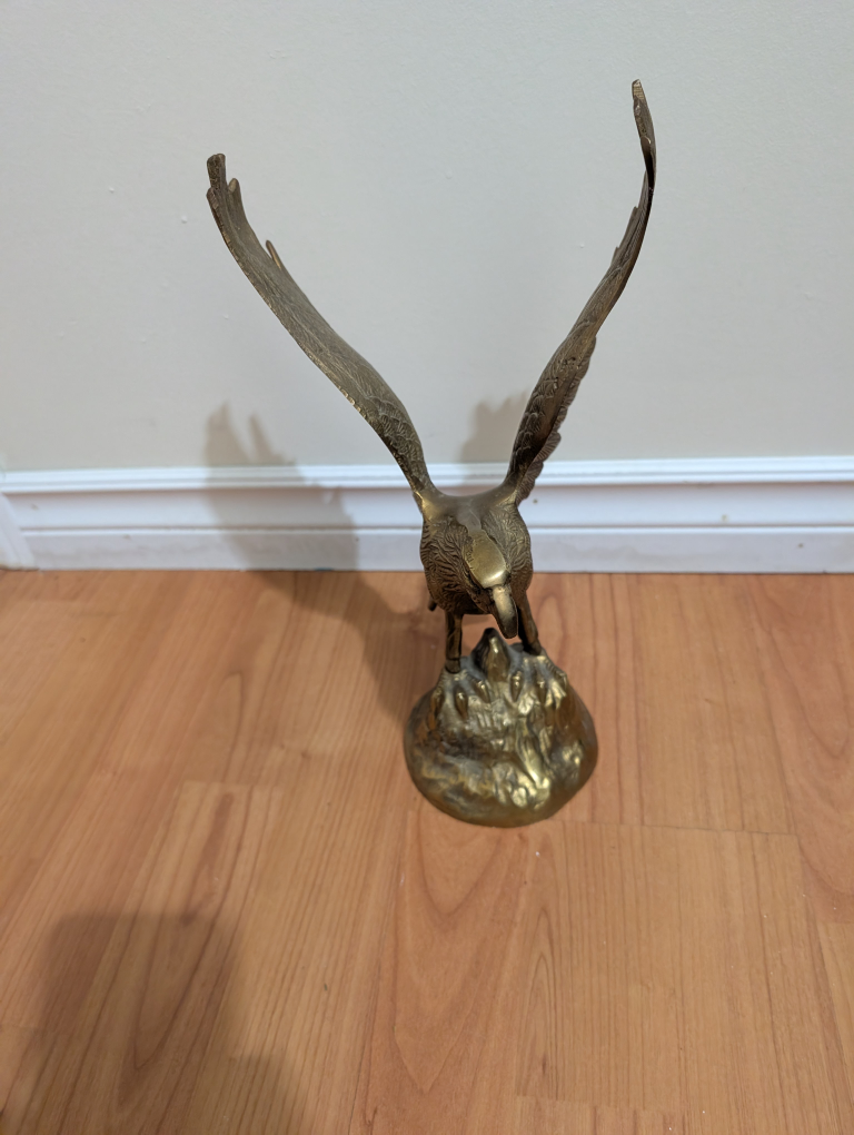 Brass Eagle Statue